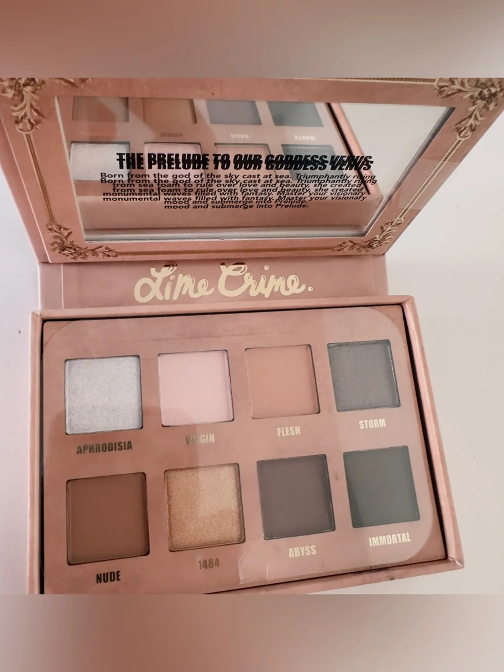 New Lime Crime Prelude Exposed Eyeshadow Palette